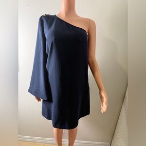 Navy Off-Shoulder Dress